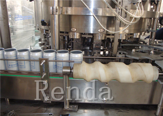 9KW 220V Carbonated Drink Filling Machine with Gas Sealing / Cans Washing Coconut Porridge