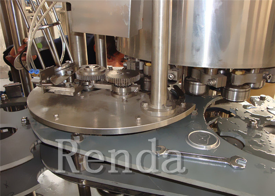 9KW 220V Carbonated Drink Filling Machine with Gas Sealing / Cans Washing Coconut Porridge