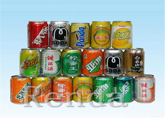 9KW 220V Carbonated Drink Filling Machine with Gas Sealing / Cans Washing Coconut Porridge