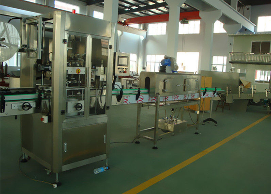 Máquina de etiquetado automática de la etiqueta engomada de la manga del encogimiento aprobación del CE del acero inoxidable