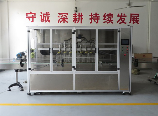 OEM 220v que bebe la línea de relleno neumática líquida de la disuasión ISO del lavadero de las máquinas de rellenar del aceite